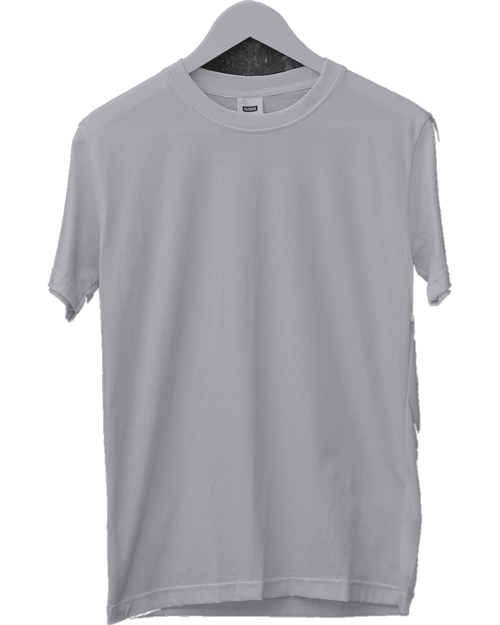 Blank ash heavyweight tee, flat lay